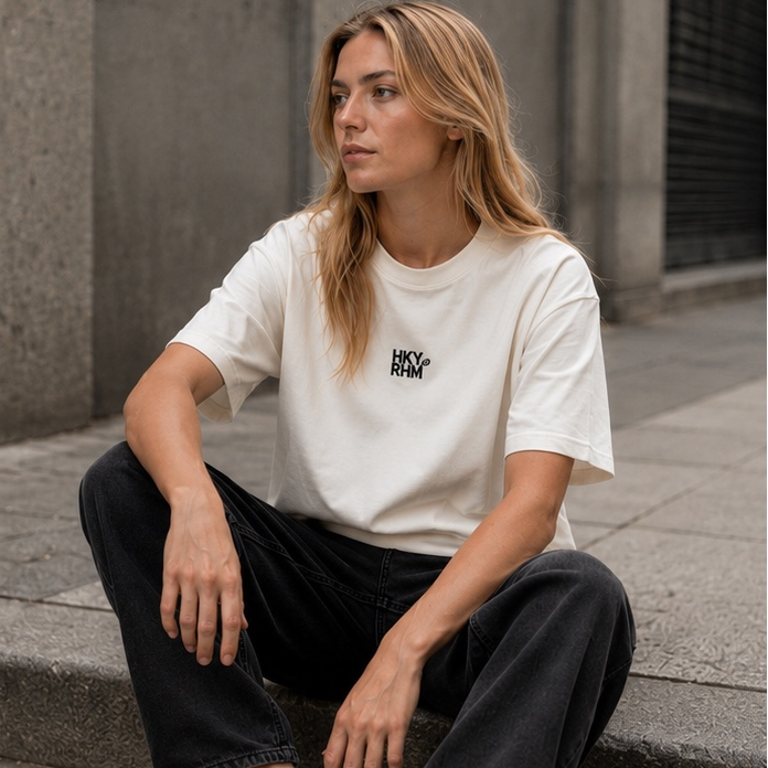 Oversized Heavyweight Tee - Cream