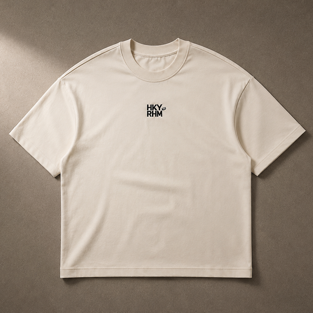 Oversized Heavyweight Tee - Cream